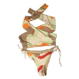 Revel Rey two piece wrap bikini size medium